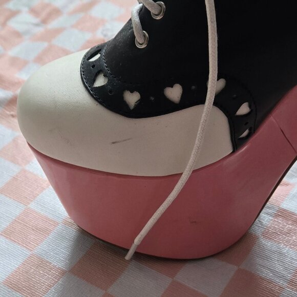 Sugarbaby Sugarthrillz Peggy Sue loafer Platform shoes US 8 - Picture 7 of 10